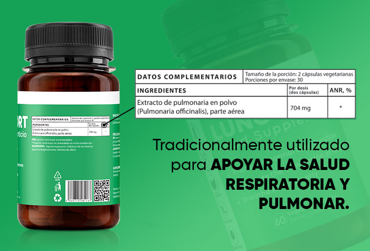 Herboxa Lungwort | Suplemento para la salud pulmonar
