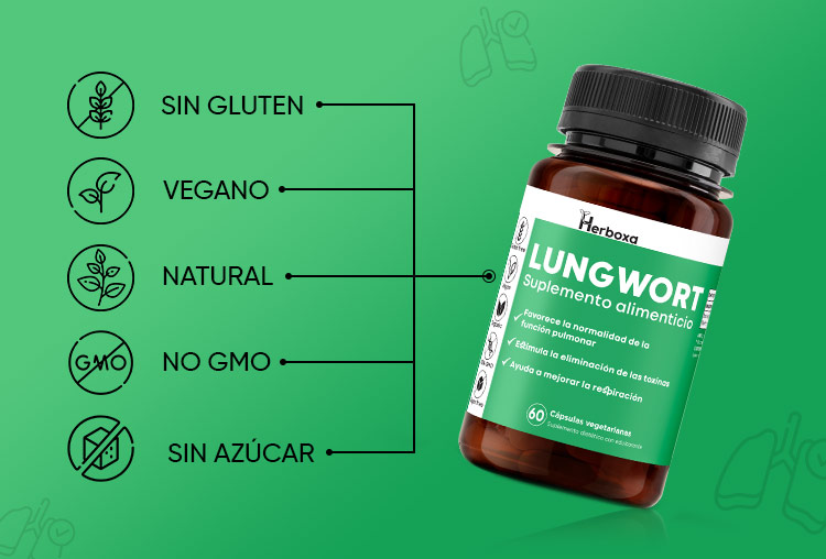 Herboxa Lungwort | Suplemento para la salud pulmonar